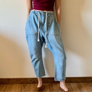 One Teaspoon Worn Out Hendrixe Shabby Kingpins Drop Crotch Boyfriend Jeans, XS
